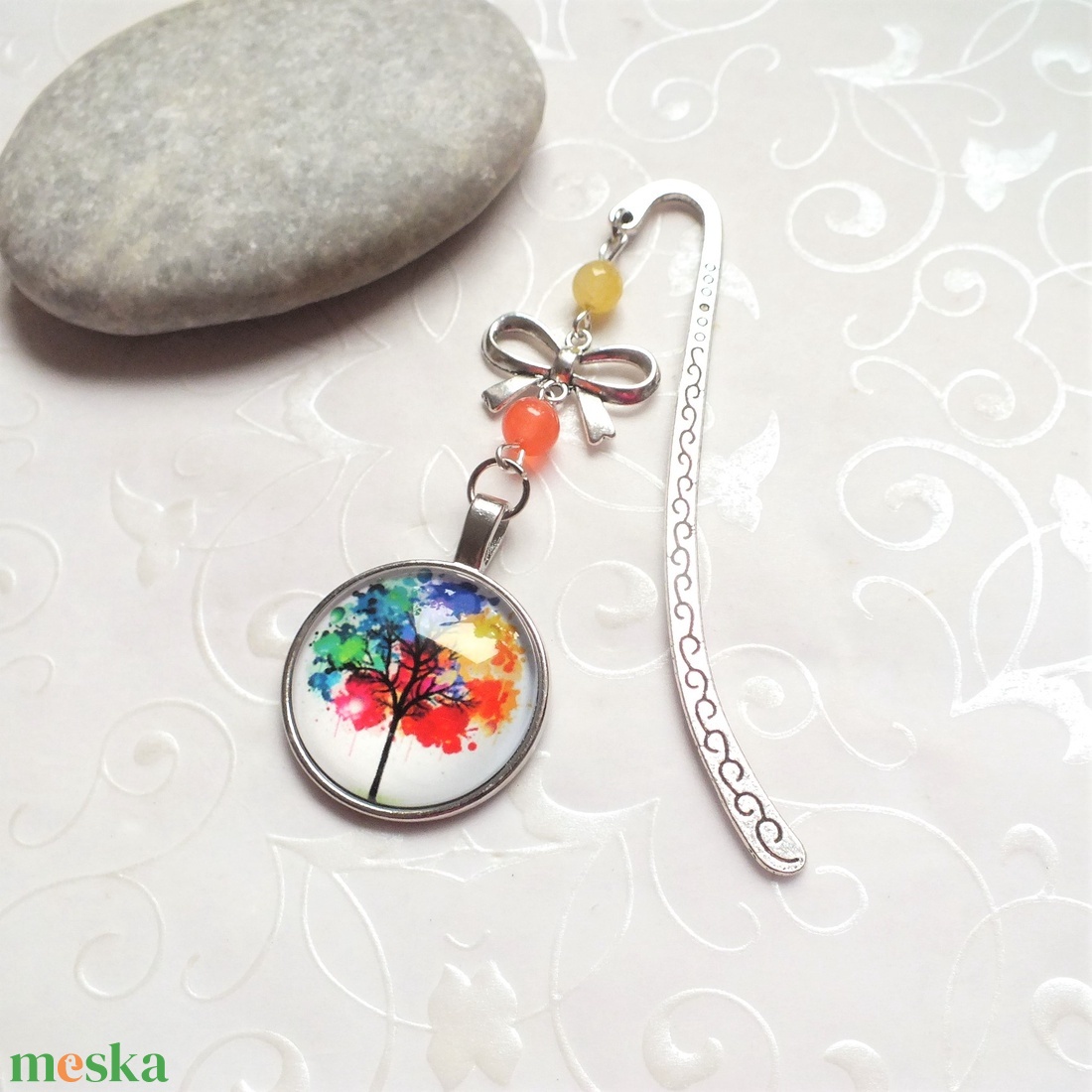 Üveglencsés könyvjelző - könyv & zene - könyvjelző - Meska.hu