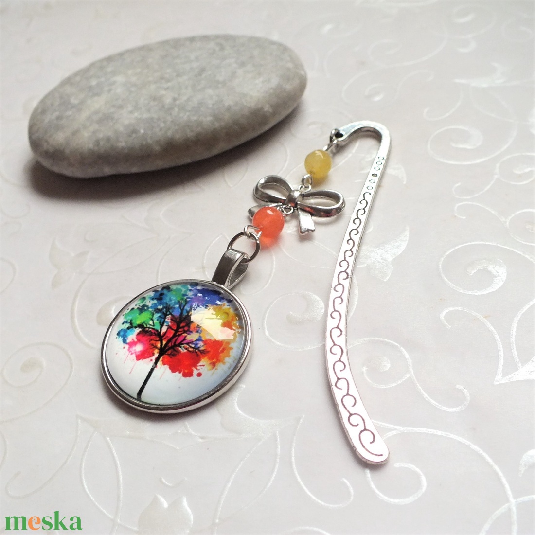 Üveglencsés könyvjelző - könyv & zene - könyvjelző - Meska.hu