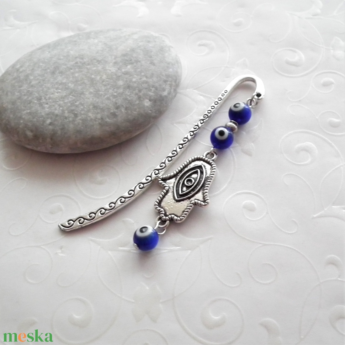 Evil eye - Hamsa könyvjelző - könyv & zene - könyvjelző - Meska.hu