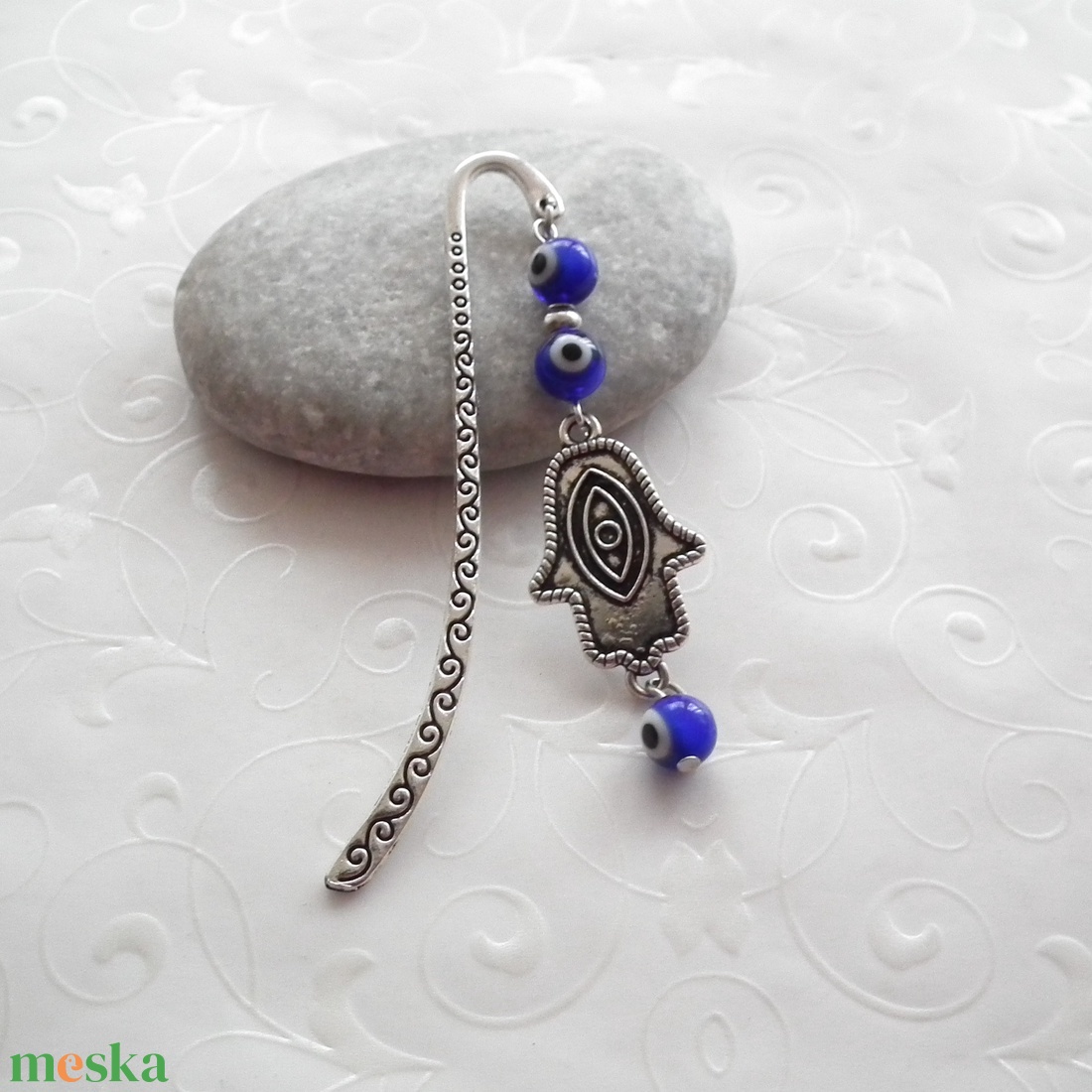 Evil eye - Hamsa könyvjelző - könyv & zene - könyvjelző - Meska.hu