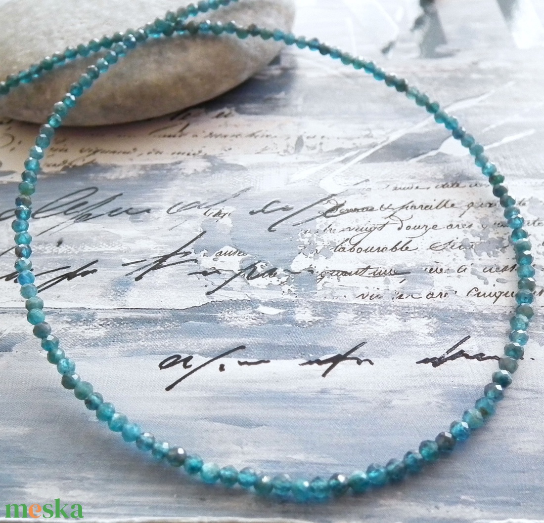 Minidesign... apatit nemesacél nyaklánc - ékszer - nyaklánc - medálos nyaklánc - Meska.hu