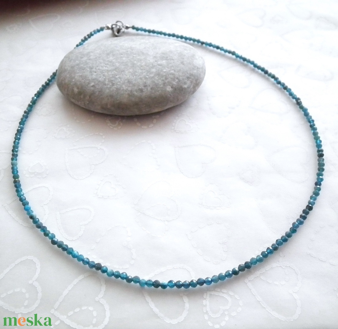 Minidesign... apatit nemesacél nyaklánc - ékszer - nyaklánc - medálos nyaklánc - Meska.hu