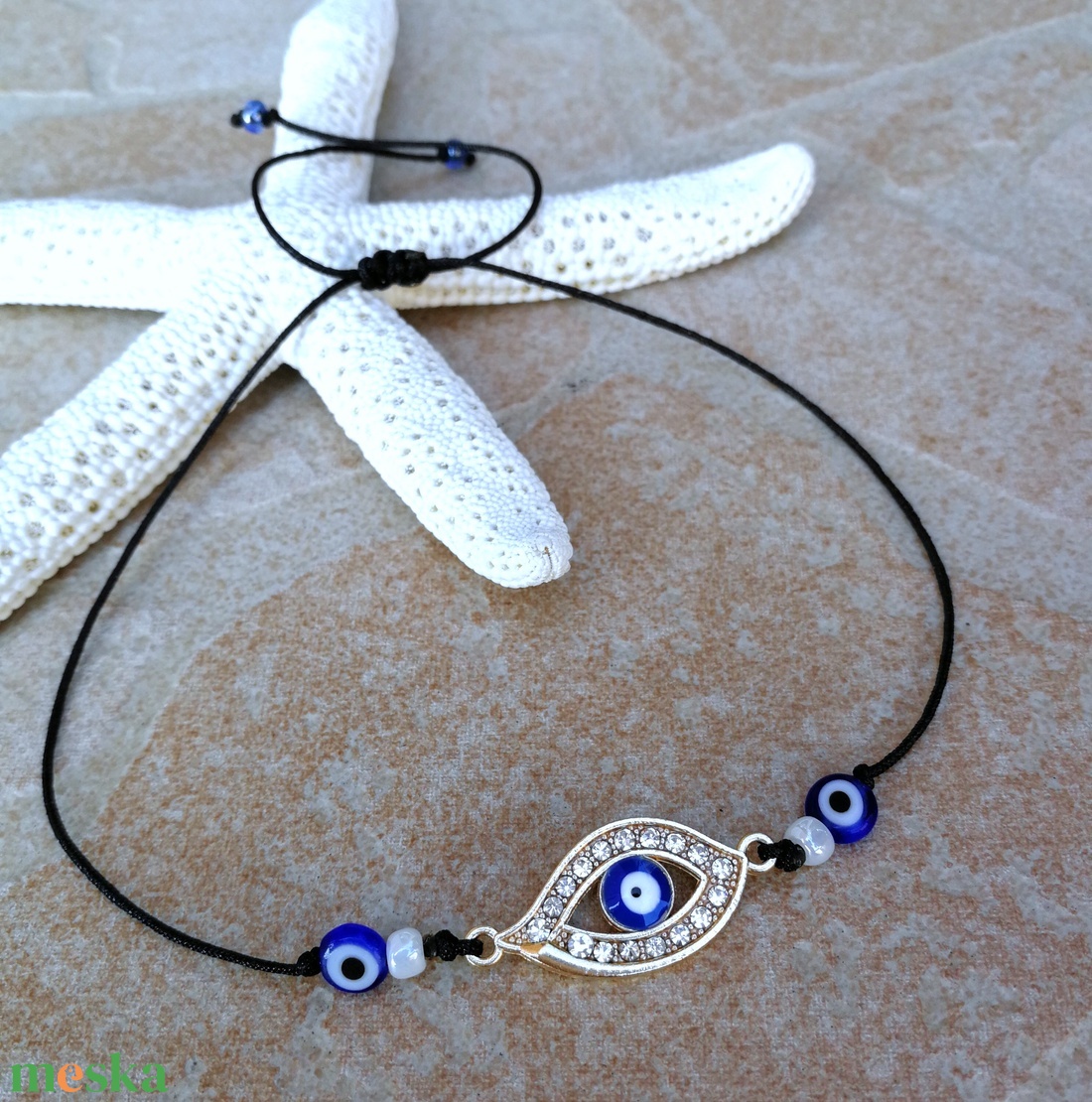 Evil eye bokalánc - ékszer - lábdísz és testékszer - bokalánc - Meska.hu Evil eye bokalánc - ékszer - lábdísz és testékszer - bokalánc - Meska.hu