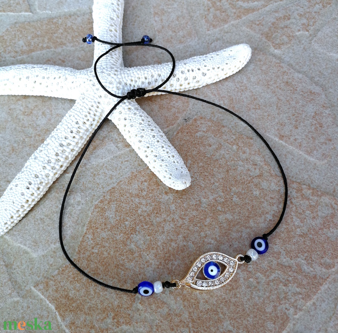 Evil eye bokalánc - ékszer - lábdísz és testékszer - bokalánc - Meska.hu Evil eye bokalánc - ékszer - lábdísz és testékszer - bokalánc - Meska.hu