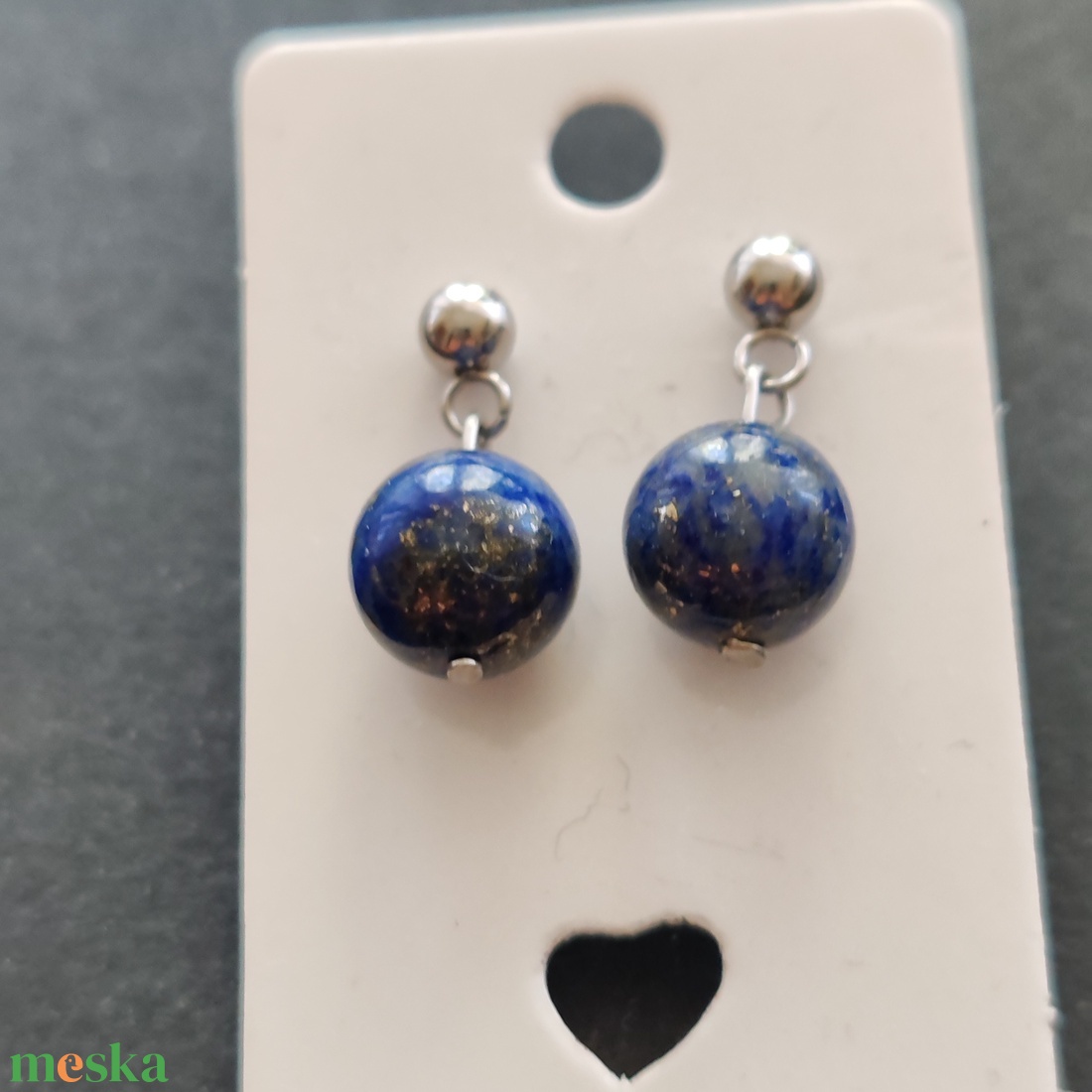 Lápisz bogyó - acél fülbevaló - ékszer - fülbevaló - lógó fülbevaló - Meska.hu