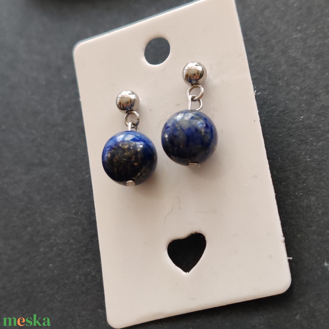 Lápisz bogyó - acél fülbevaló - ékszer - fülbevaló - lógó fülbevaló - Meska.hu