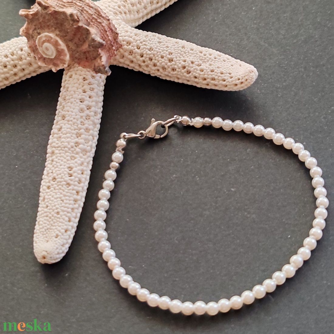 Shell pearl karkötő - ékszer - karkötő - gyöngyös karkötő - Meska.hu Shell pearl karkötő - ékszer - karkötő - gyöngyös karkötő - Meska.hu