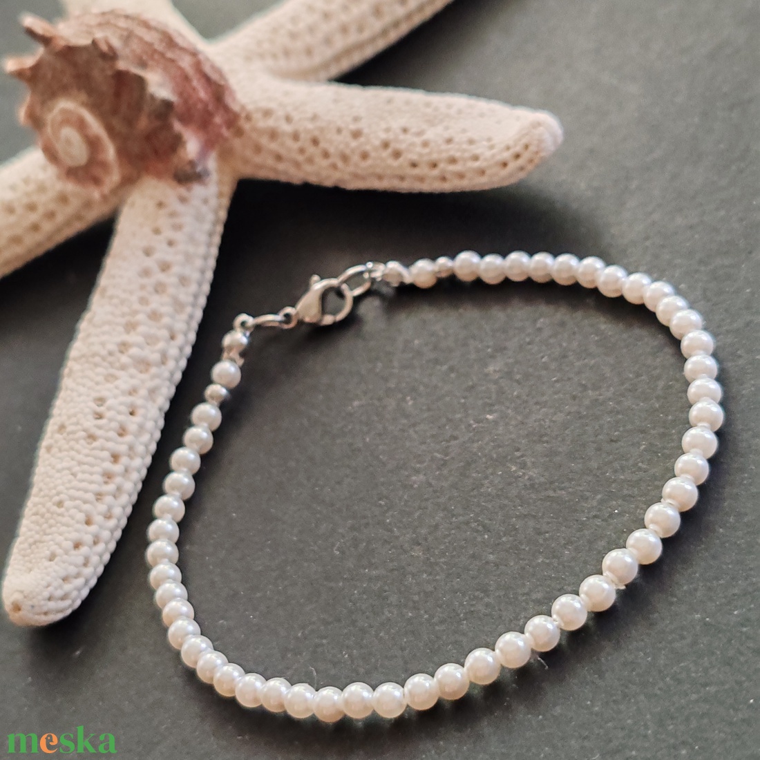 Shell pearl karkötő - ékszer - karkötő - gyöngyös karkötő - Meska.hu Shell pearl karkötő - ékszer - karkötő - gyöngyös karkötő - Meska.hu