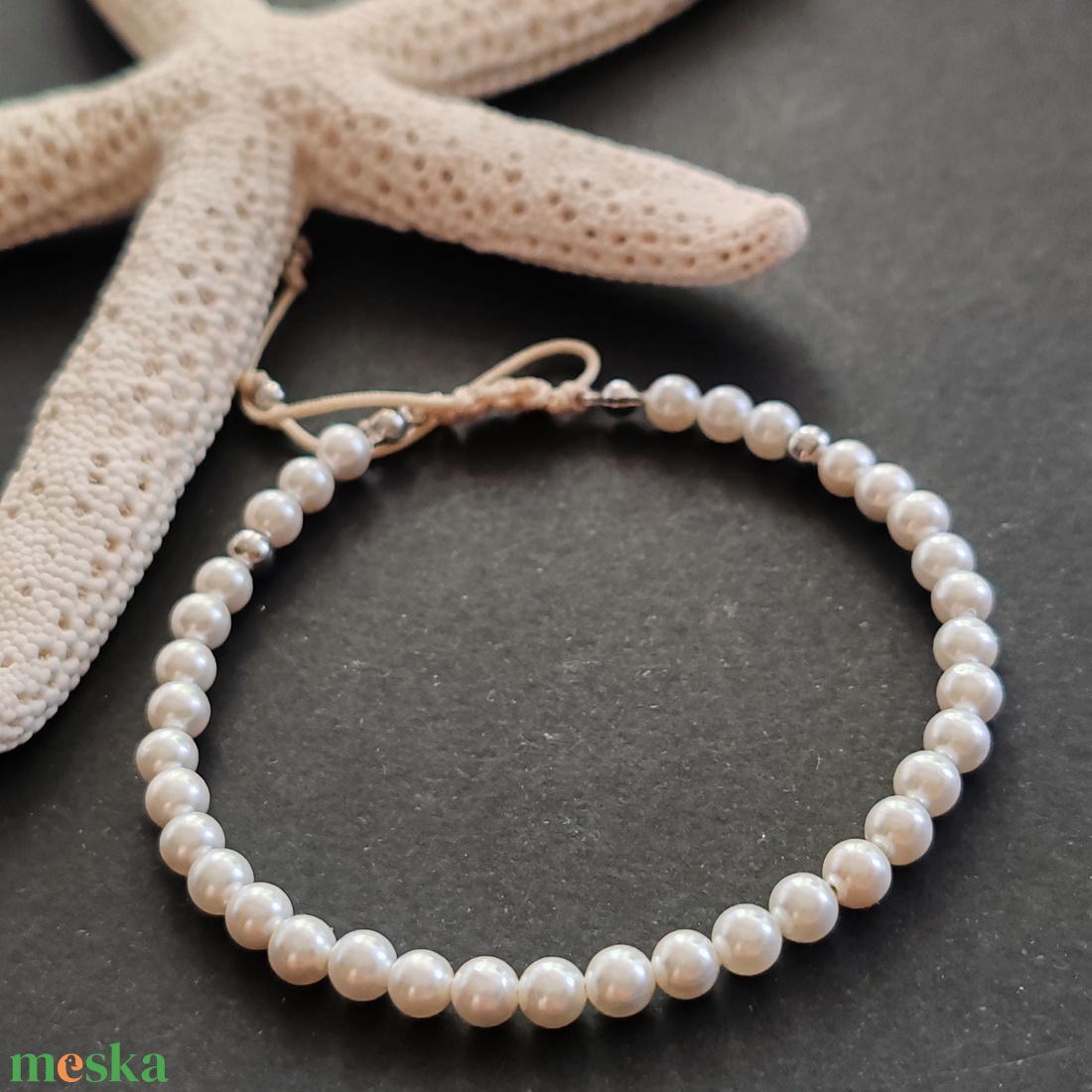 Shell pearl karkötő - ékszer - karkötő - gyöngyös karkötő - Meska.hu Shell pearl karkötő - ékszer - karkötő - gyöngyös karkötő - Meska.hu