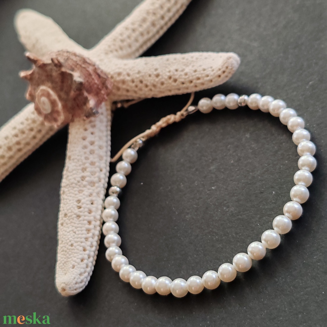 Shell pearl karkötő - ékszer - karkötő - gyöngyös karkötő - Meska.hu Shell pearl karkötő - ékszer - karkötő - gyöngyös karkötő - Meska.hu