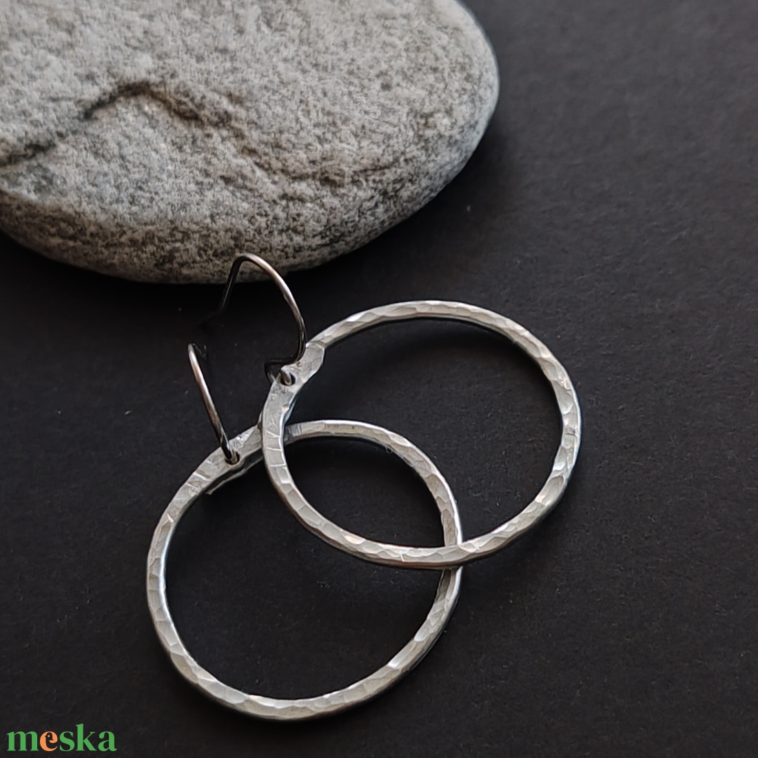 O.. alumínium fülbevaló  - ékszer - fülbevaló - lógó fülbevaló - Meska.hu