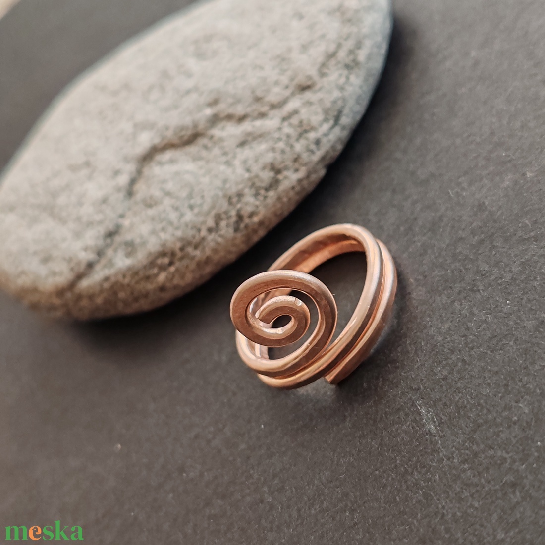 Rosegold alumínium gyűrű  - ékszer - gyűrű - fonódó gyűrű - Meska.hu