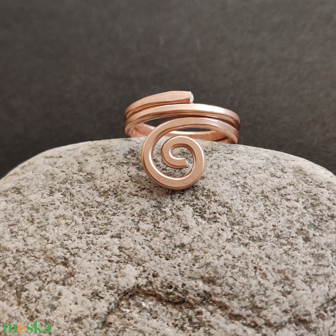 Rosegold alumínium gyűrű  - ékszer - gyűrű - fonódó gyűrű - Meska.hu