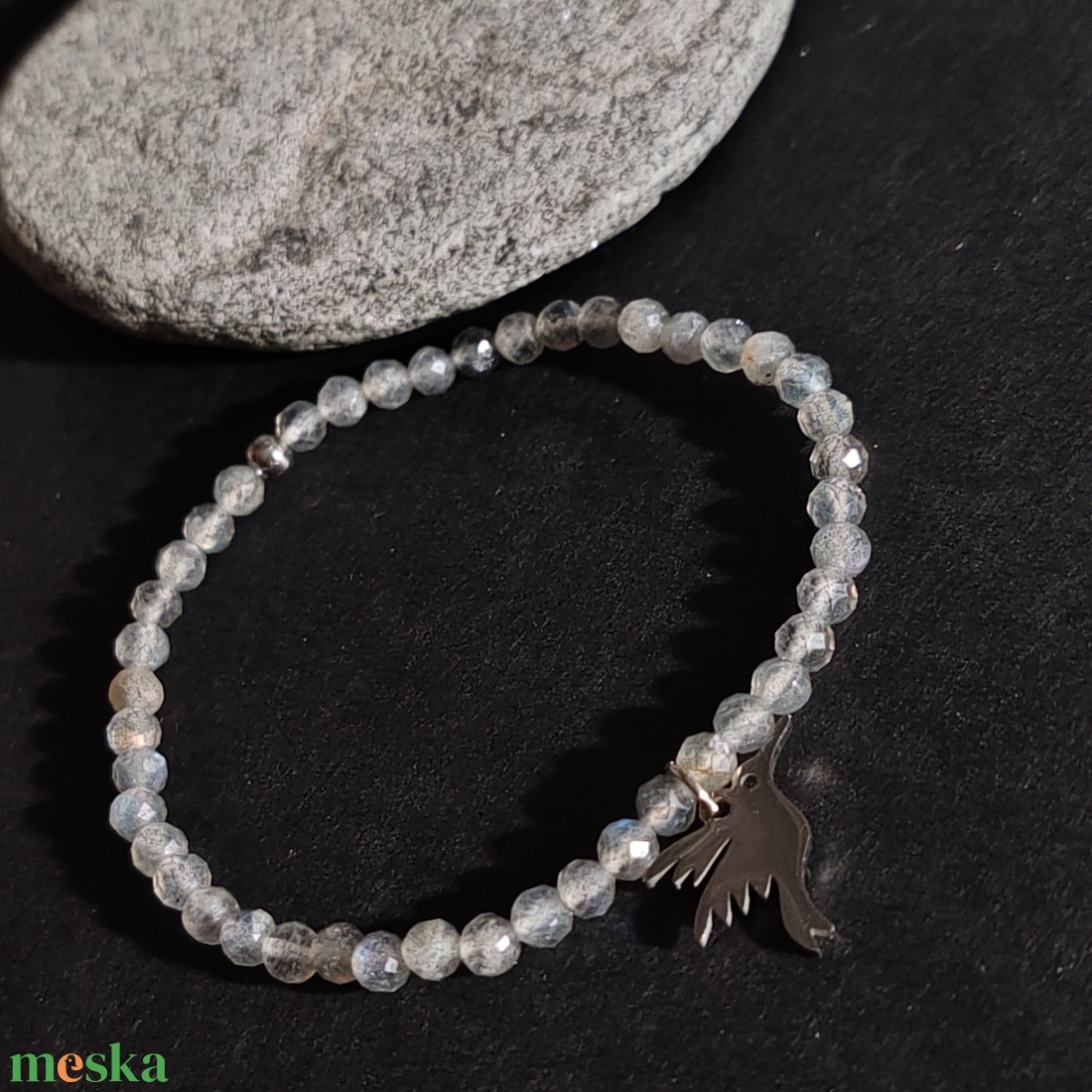 Labradorit karkötő - ékszer - karkötő - gyöngyös karkötő - Meska.hu