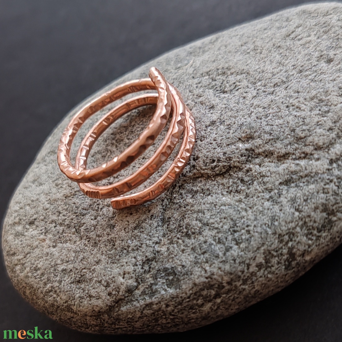 Rosegold alumínium gyűrű  - ékszer - gyűrű - fonódó gyűrű - Meska.hu