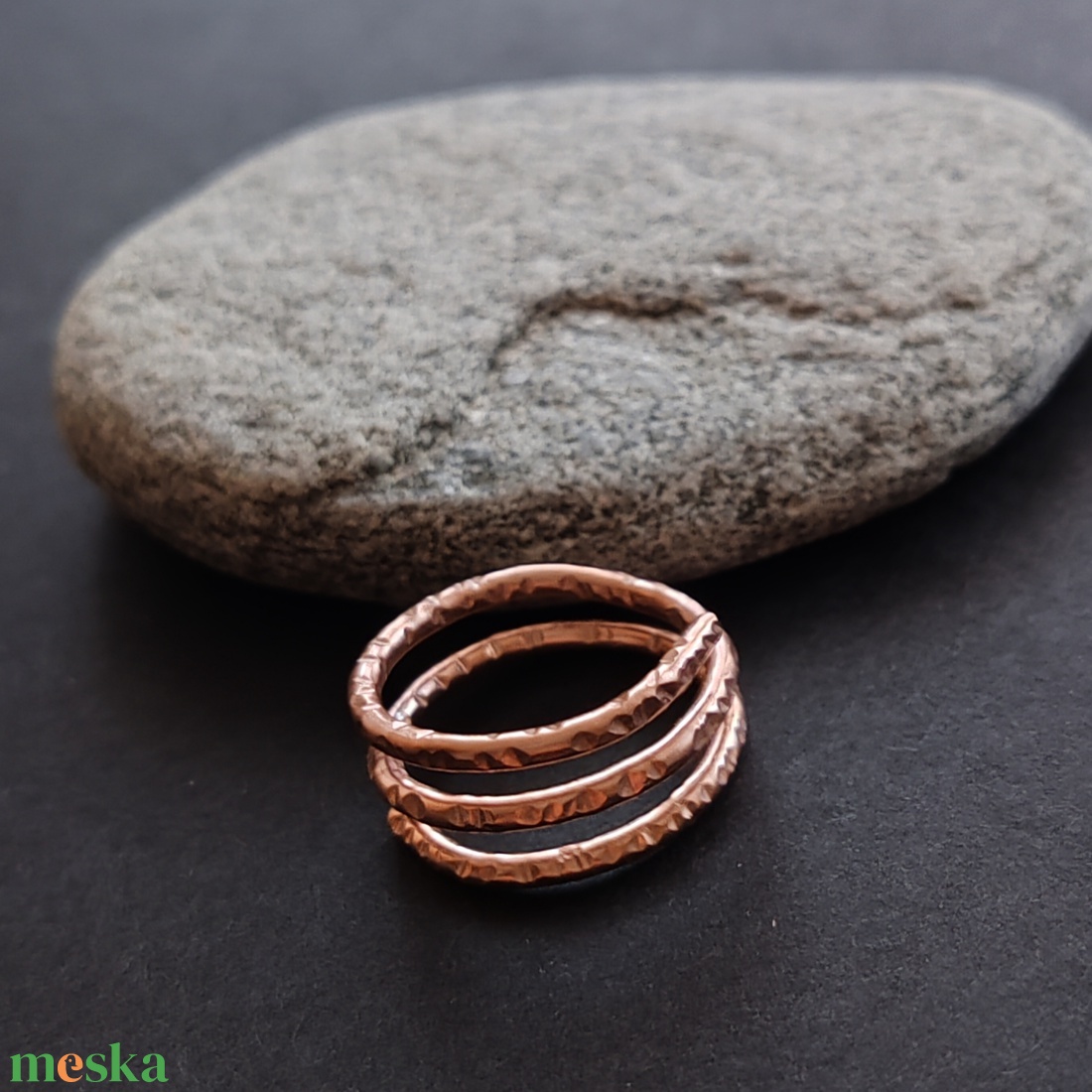 Rosegold alumínium gyűrű  - ékszer - gyűrű - fonódó gyűrű - Meska.hu