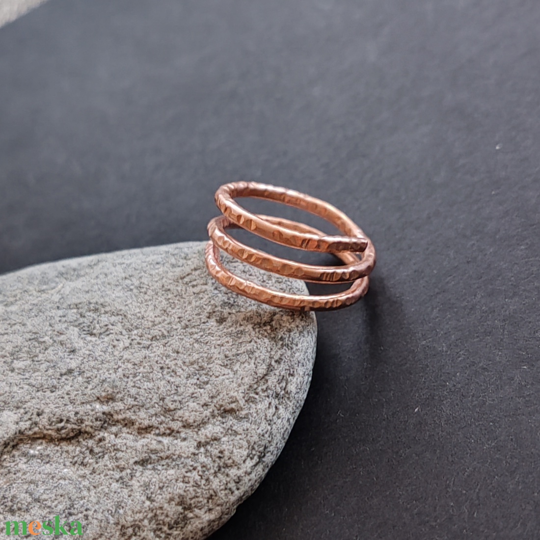 Rosegold alumínium gyűrű  - ékszer - gyűrű - fonódó gyűrű - Meska.hu