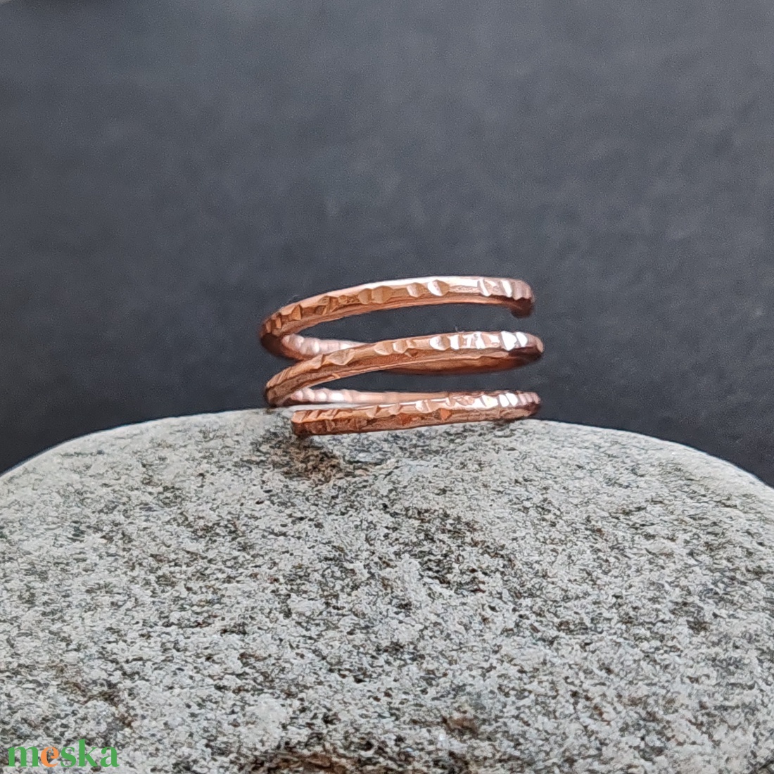 Rosegold alumínium gyűrű  - ékszer - gyűrű - fonódó gyűrű - Meska.hu