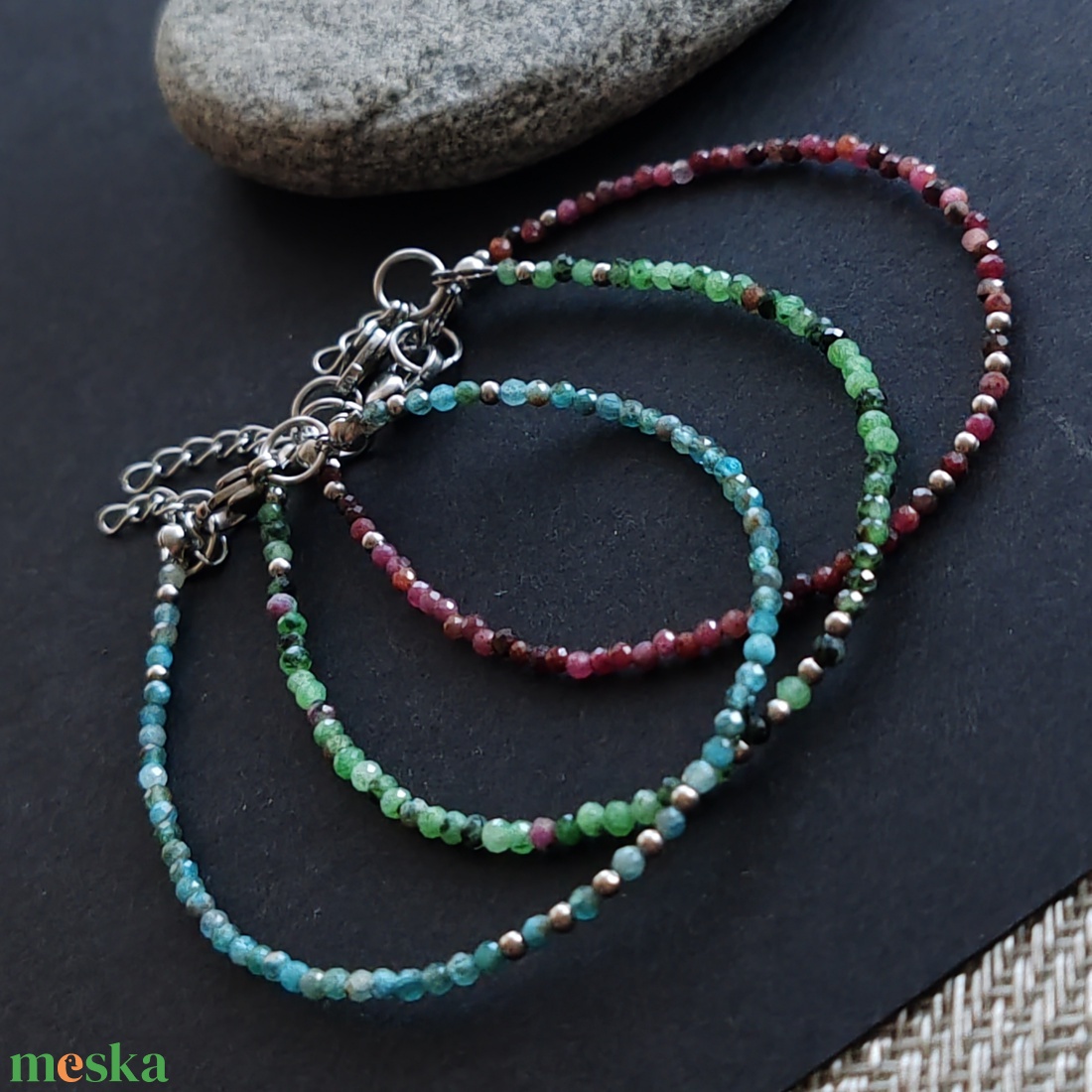 Minidesign... apatit karkötő - ékszer - karkötő - gyöngyös karkötő - Meska.hu
