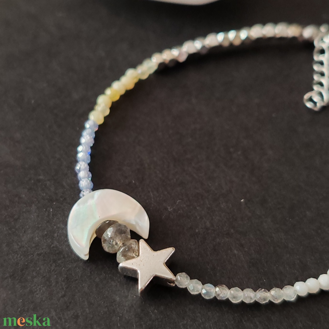 Minidesign... hold csillag  karkötő - ékszer - karkötő - gyöngyös karkötő - Meska.hu