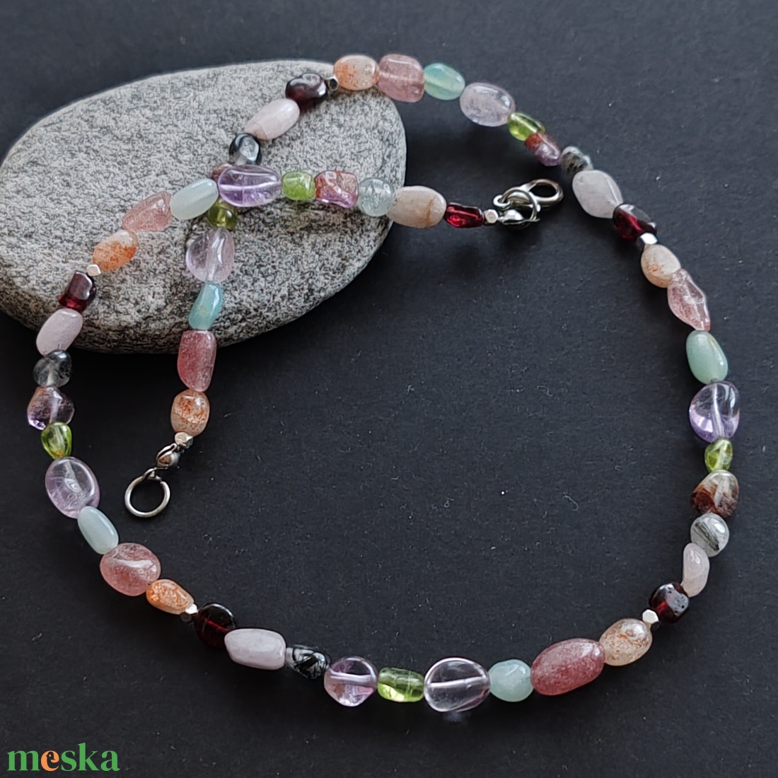 Drazsé nyaklánc  - ékszer - nyaklánc - gyöngyös nyaklánc - Meska.hu