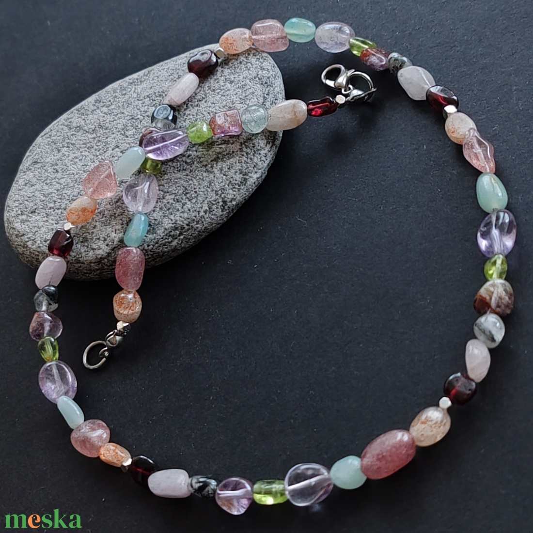 Drazsé nyaklánc  - ékszer - nyaklánc - gyöngyös nyaklánc - Meska.hu