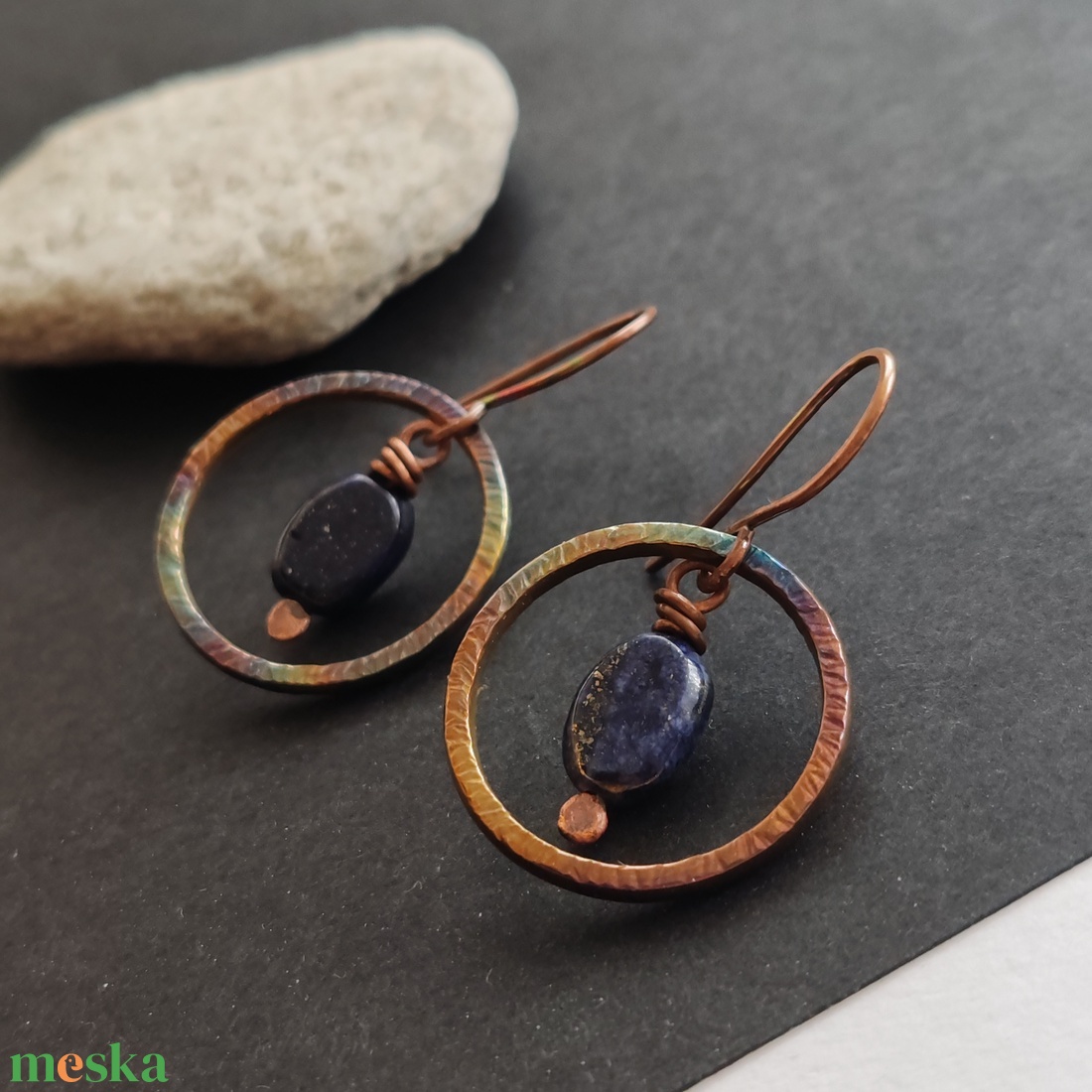 Szivárványos lápisz fülbevaló  - ékszer - fülbevaló - lógó fülbevaló - Meska.hu