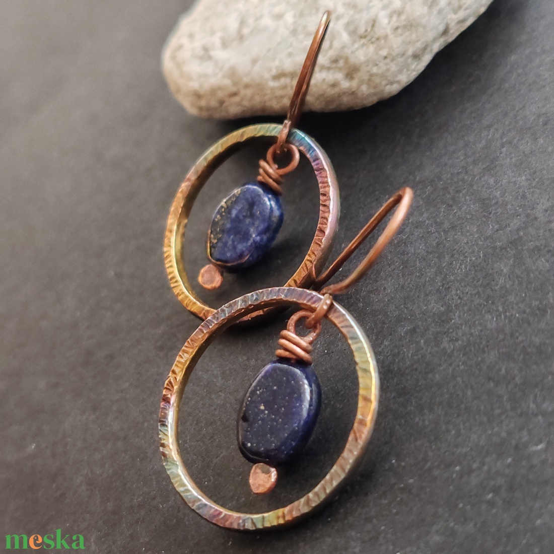 Szivárványos lápisz fülbevaló  - ékszer - fülbevaló - lógó fülbevaló - Meska.hu