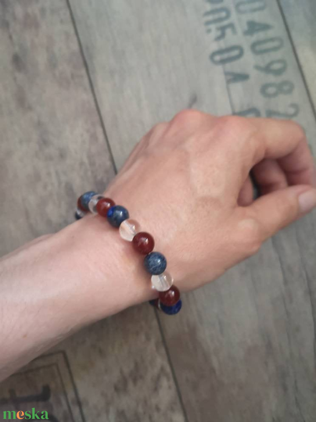 Kreativitás - ásvány karkötő lapis lazuli-val, karneollal és hegyikristállyal - ékszer - karkötő - gyöngyös karkötő - Meska.hu Kreativitás - ásvány karkötő lapis lazuli-val, karneollal és hegyikristállyal - ékszer - karkötő - gyöngyös karkötő - Meska.hu