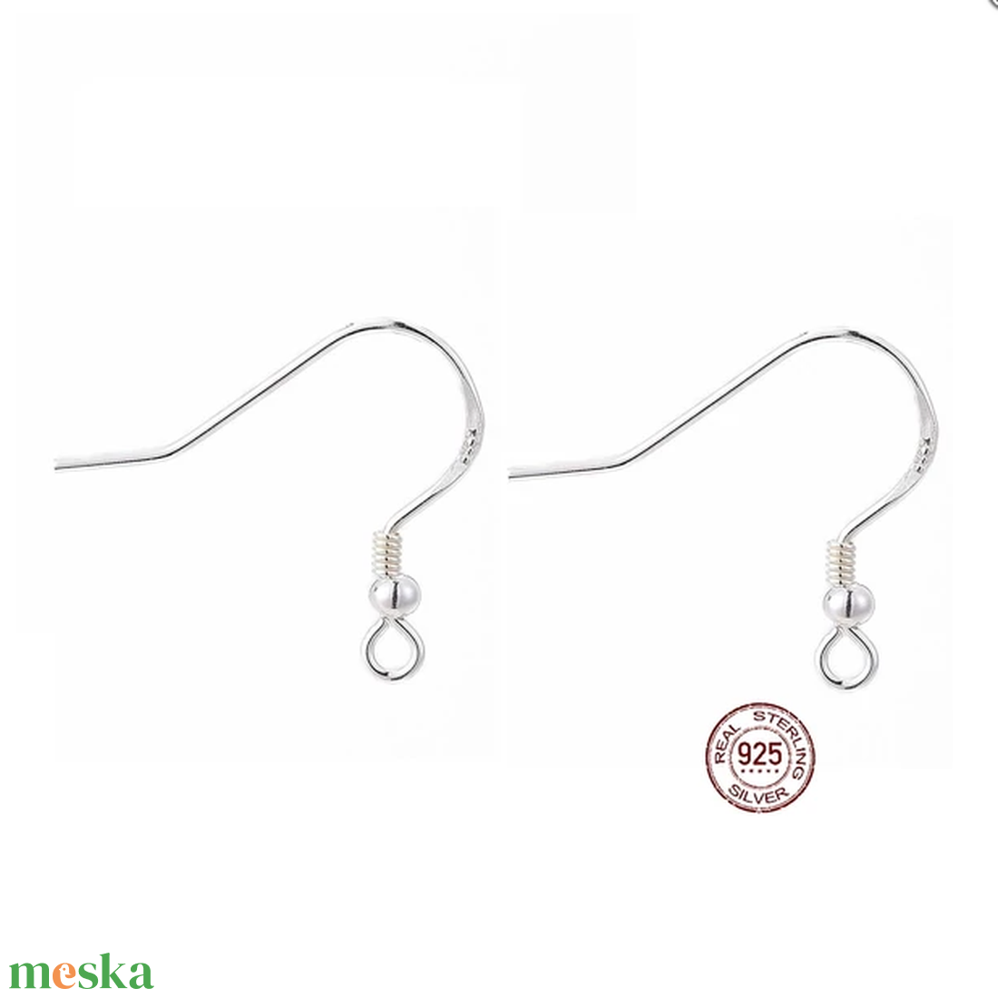 Simplicity - pirit fülbevaló - ékszer - fülbevaló - lógó fülbevaló - Meska.hu