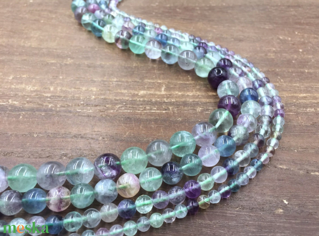 Simplicity - fluorit karkötő 8 mm - ékszer - karkötő - gyöngyös karkötő - Meska.hu