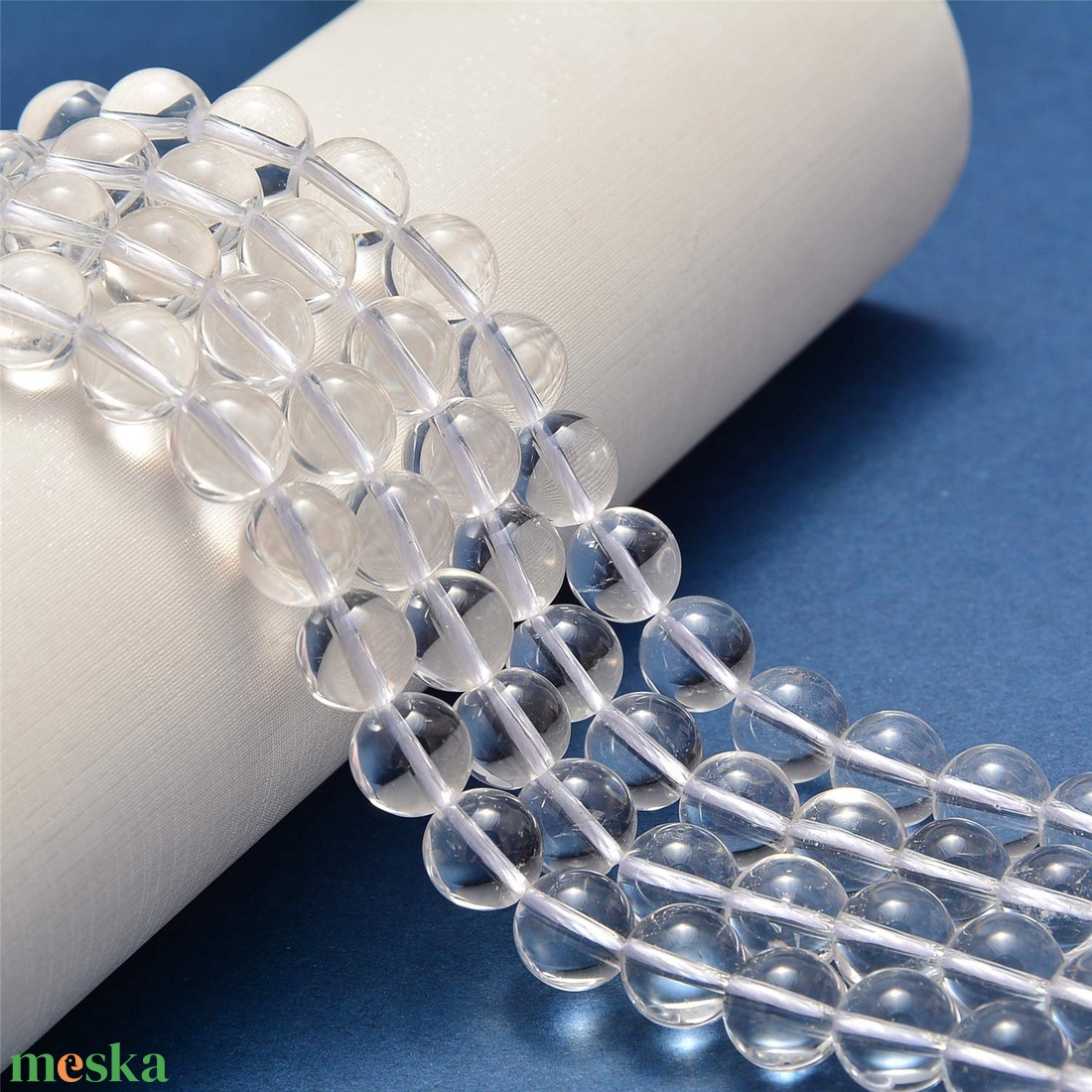 Sparkler - hegyikristály karkötő 8 mm - ékszer - karkötő - gyöngyös karkötő - Meska.hu