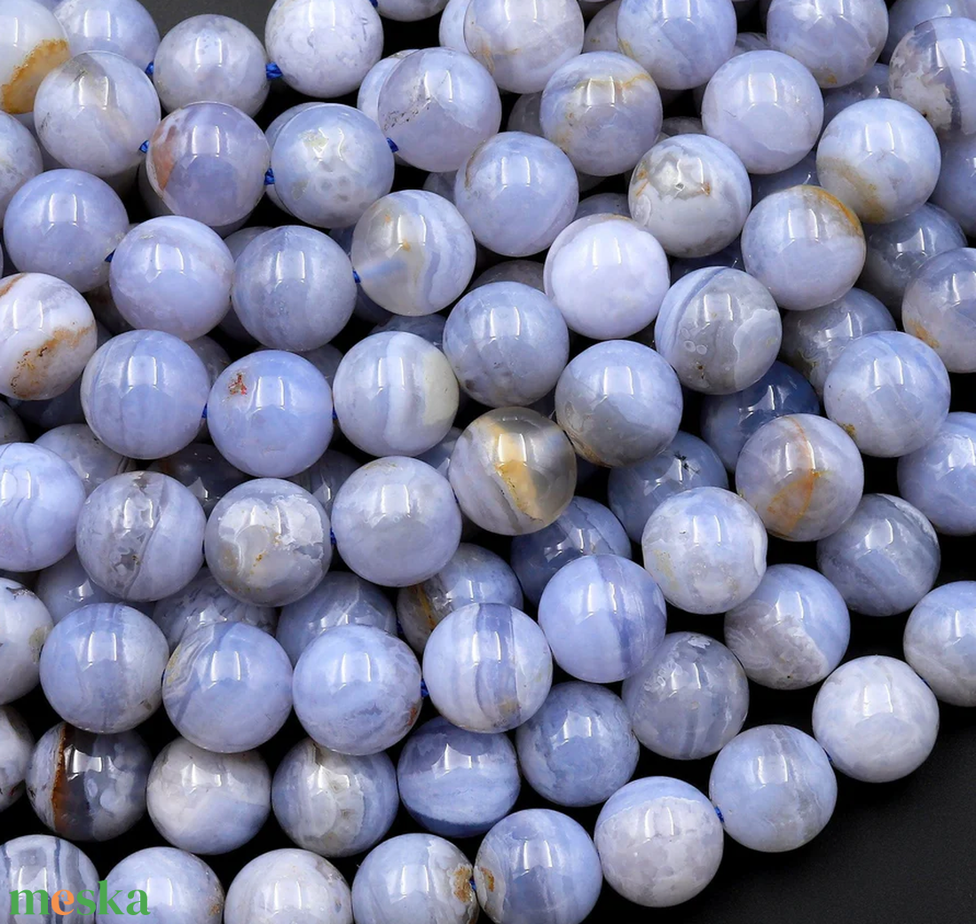 Torokcsakra karkötő 8 mm - szodalit, kék csipkeachát, hegyikristály - ékszer - karkötő - gyöngyös karkötő - Meska.hu