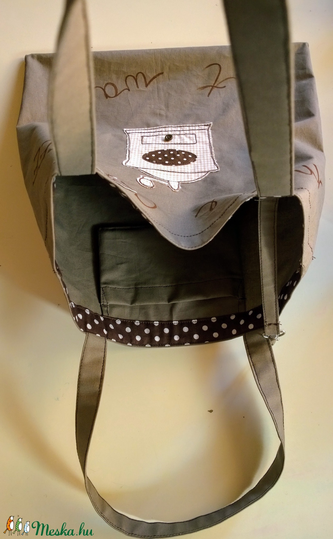 Békekávés vagy -teás bevásárló táska - táska & tok - bevásárlás & shopper táska - shopper, textiltáska, szatyor - Meska.hu