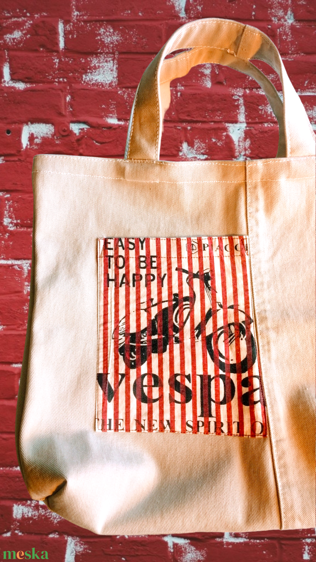 Vespa farmerszatyor - Bag-a-tel kollekció - táska & tok - bevásárlás & shopper táska - shopper, textiltáska, szatyor - Meska.hu