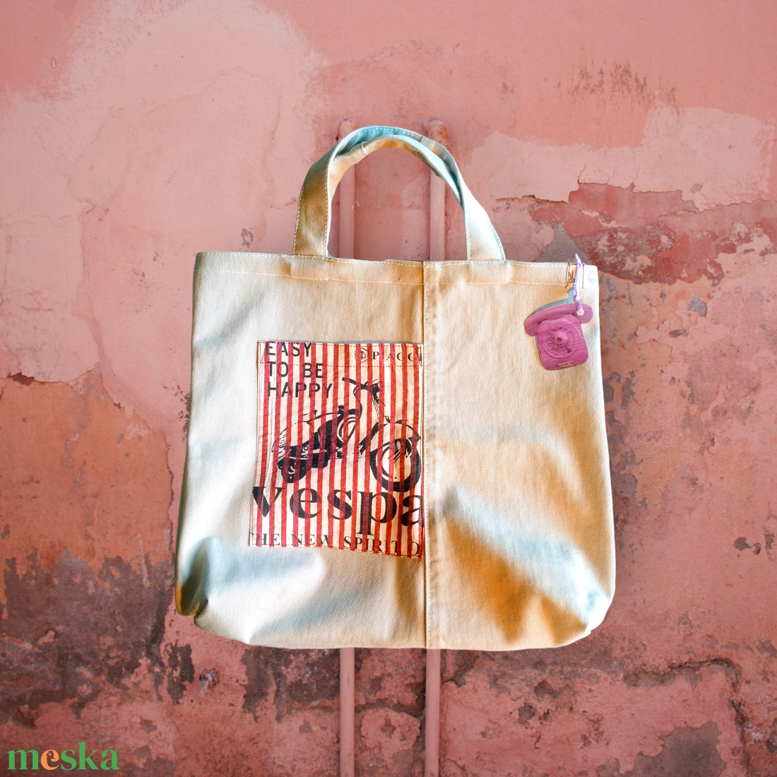 Vespa farmerszatyor - Bag-a-tel kollekció - táska & tok - bevásárlás & shopper táska - shopper, textiltáska, szatyor - Meska.hu