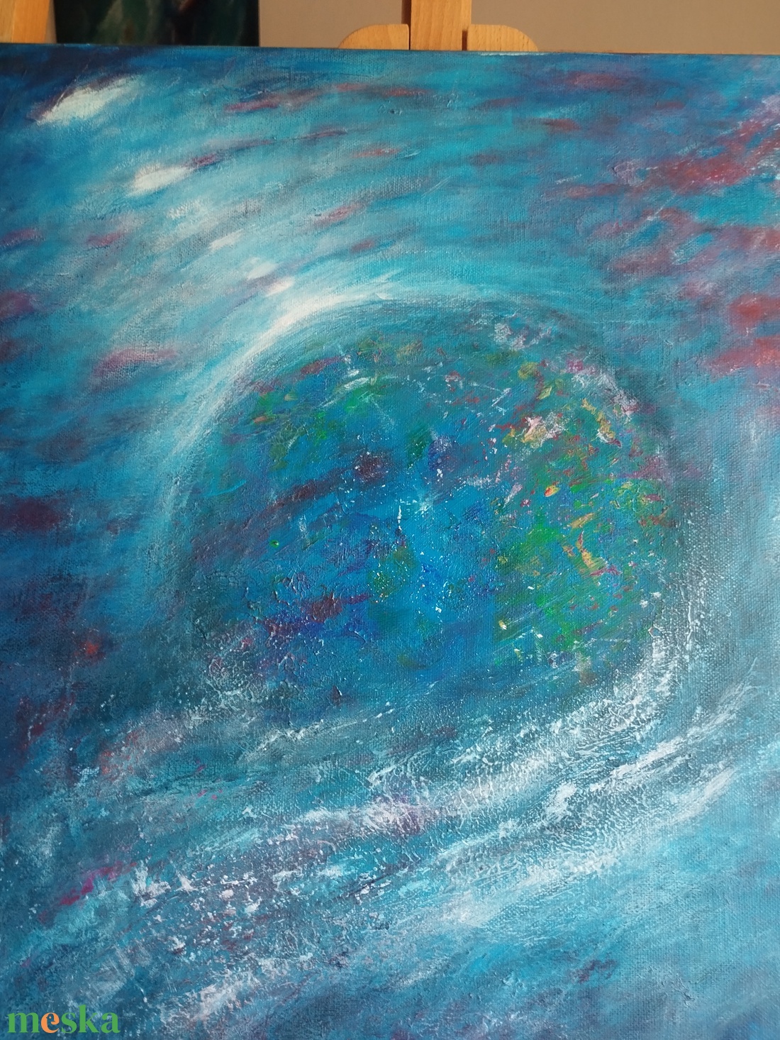 Abstrakt, modern akril festmény, Somewhere in the Universe - művészet - festmény - akril - Meska.hu