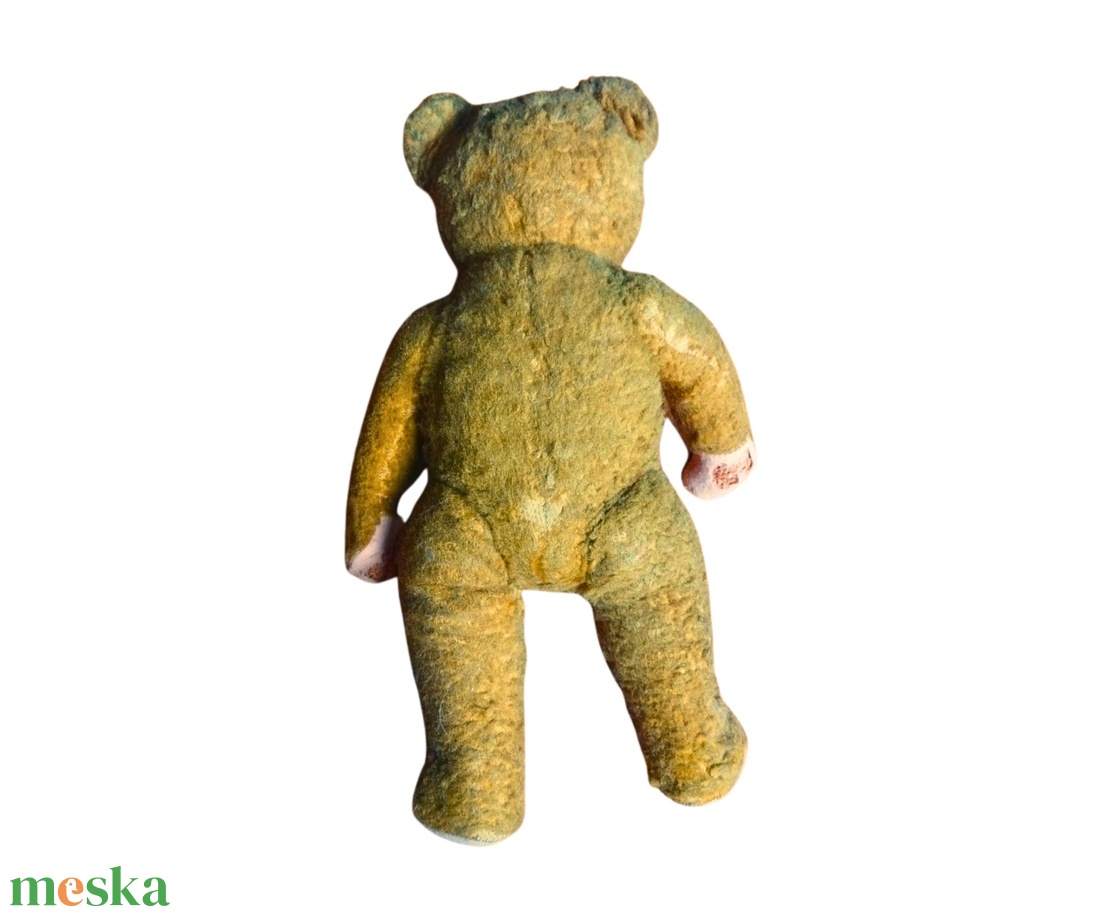 Vintage mackó, antik szalma brummogós mackó,  gyűjtői szalmával tömött mackó, vintage szalma teddy maci - játék & sport - plüssállat & játékfigura - maci - Meska.hu