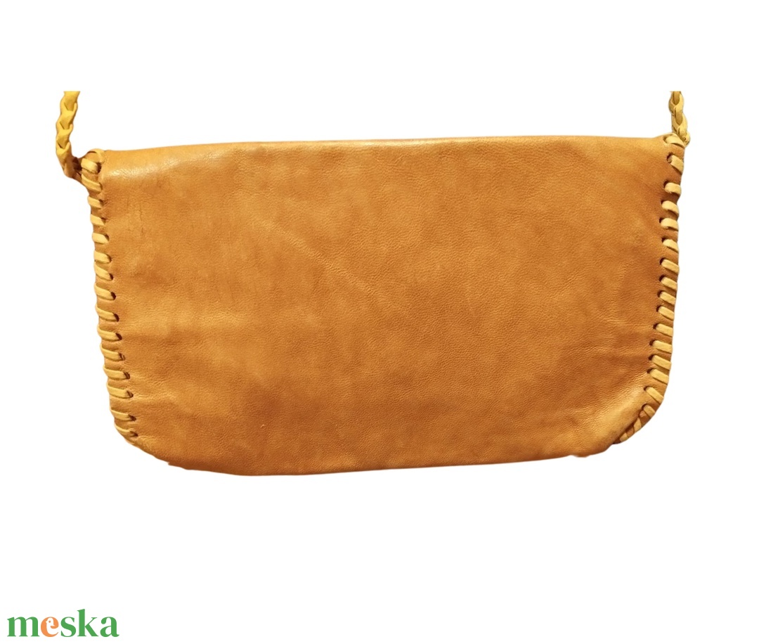 Vintage valódi bőr táska, vadászjelenetes bőr női válltáska, kézműves valódi bőr  női válltáska, karamel színű bőrtáska  - táska & tok - kézitáska & válltáska - válltáska - Meska.hu