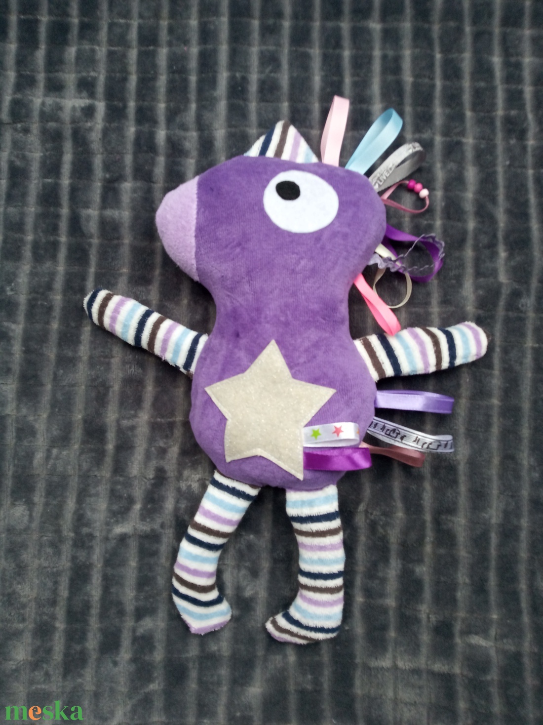 Játszó pajti, lila-csillagos - játék & sport - Meska.hu