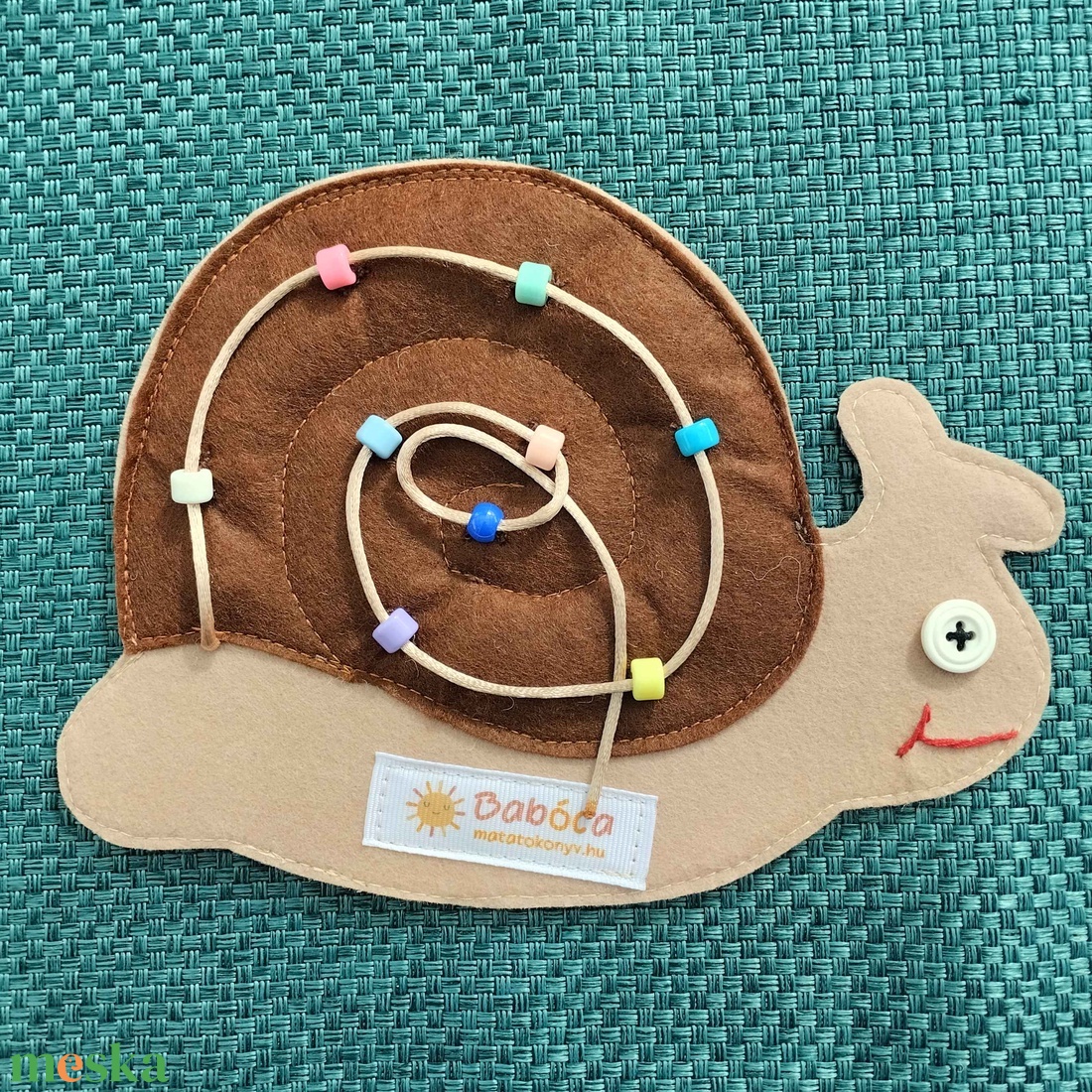 Matató tábla: Csiga puzzle - játék & sport - készségfejlesztő és logikai játék - oktató játékok - Meska.hu