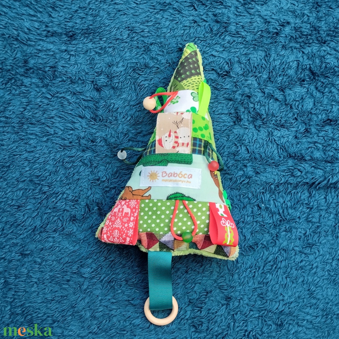 Karácsonyfa babáknak-farkasfoggal - játék & sport - 3 éves kor alattiaknak - alvóka & rongyi - Meska.hu