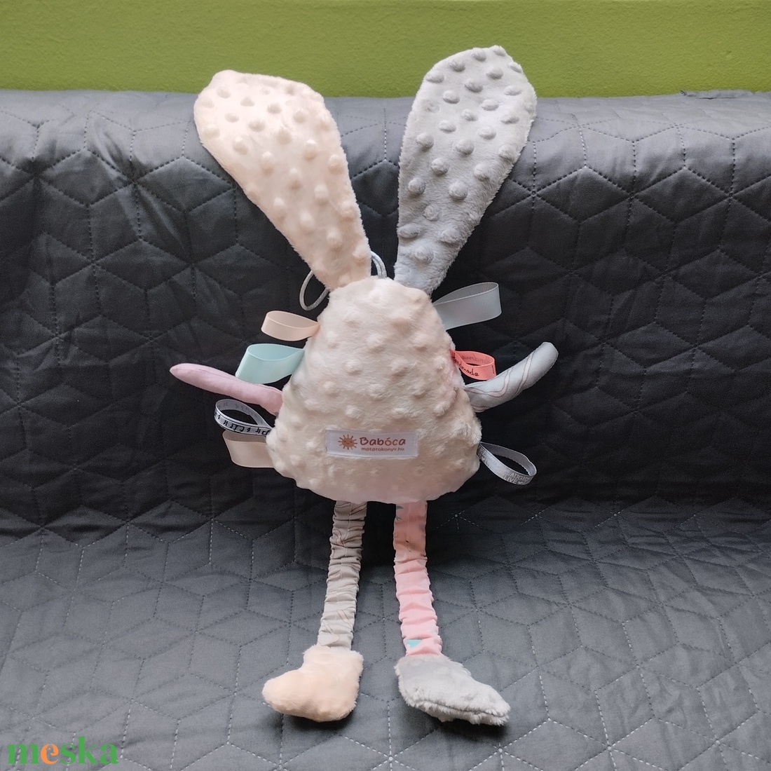 Játszó pajti, barack színű - játék & sport - 3 éves kor alattiaknak - alvóka & rongyi - Meska.hu