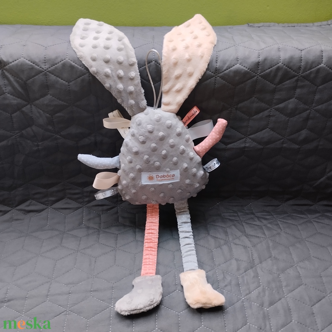 Játszó pajti, szürke színű - játék & sport - 3 éves kor alattiaknak - alvóka & rongyi - Meska.hu