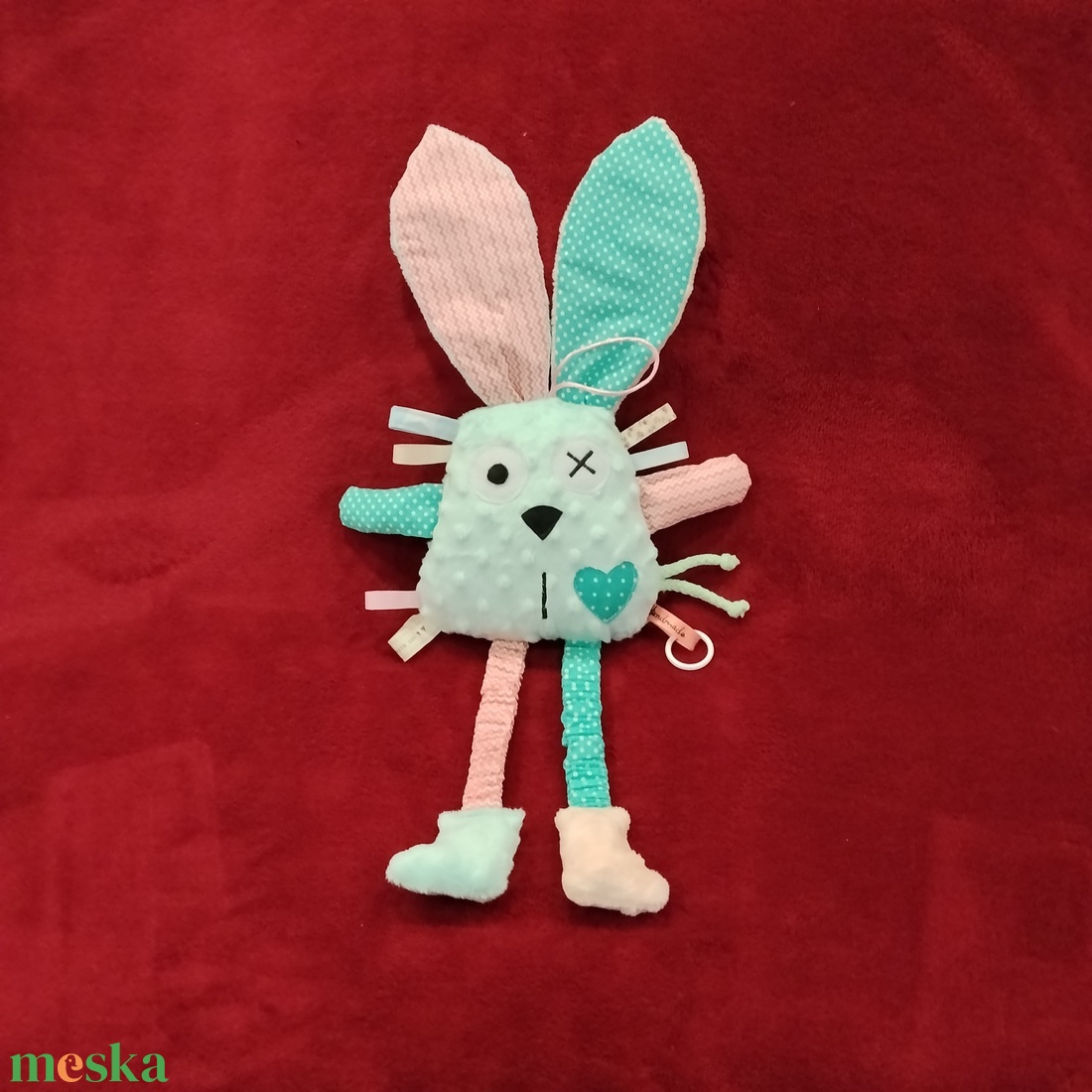 Játszó pajti, türkiz - baba - mama - baba játékok - szundikendő, alvóka - Meska.hu