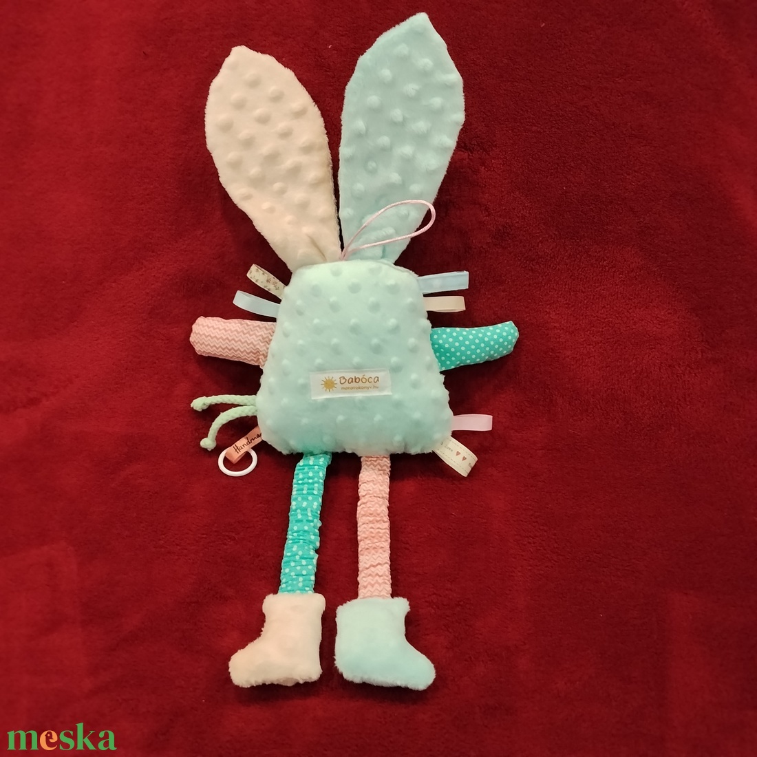 Játszó pajti, türkiz - baba - mama - baba játékok - szundikendő, alvóka - Meska.hu