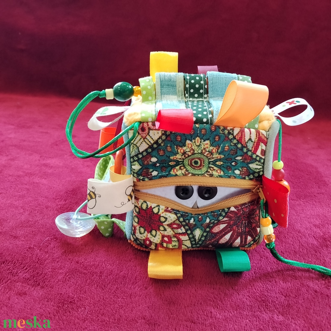 Baba kocka, bújtatós - baba - mama - baba játékok - babakocka - Meska.hu