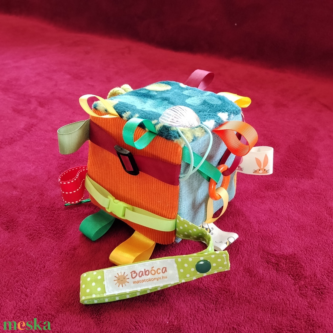 Baba kocka, bújtatós - baba - mama - baba játékok - babakocka - Meska.hu