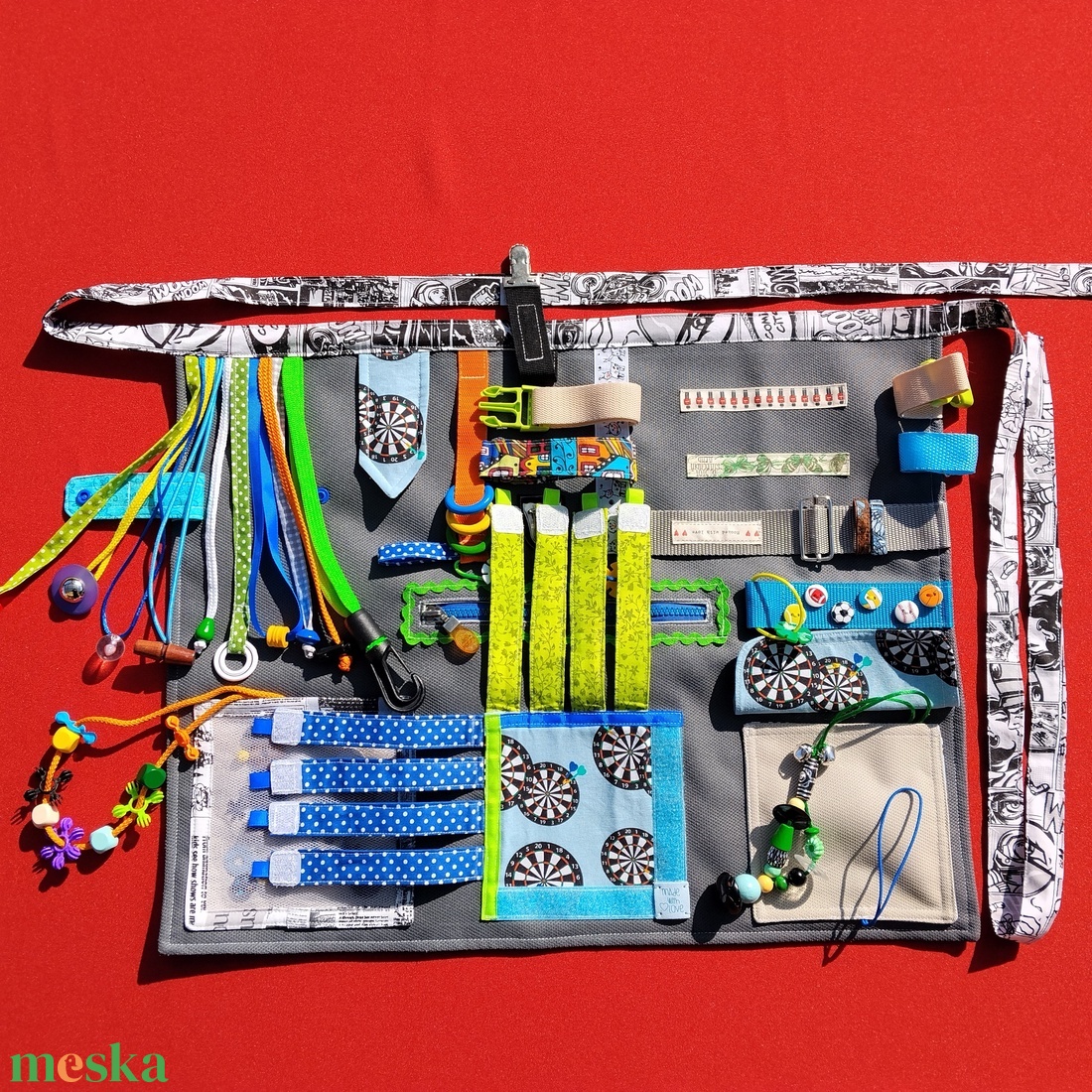 Időskori demens kötény, stroke rehabilitáció, alzheimer - baba - mama - baba játékok - mozgásfejlesztő játékok - Meska.hu