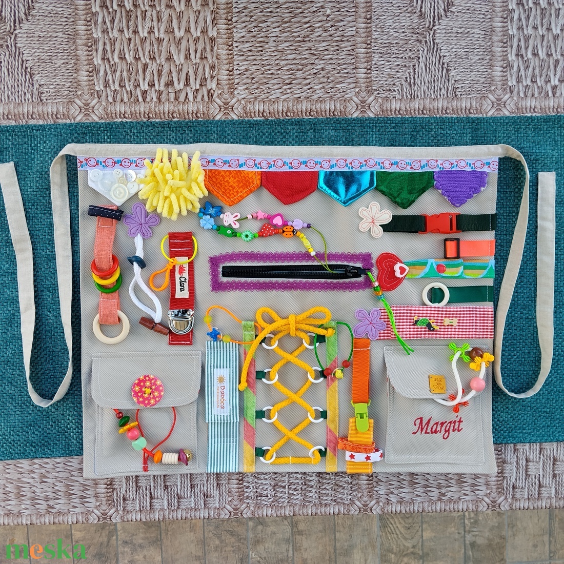 Demens kötény, stroke rehabilitáció, alzheimer - baba - mama - baba játékok - mozgásfejlesztő játékok - Meska.hu